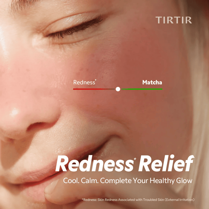 TIRTIR Matcha Calming Cream reduserer rødhet og irritasjon, beroliger sensitiv hud og gir en jevnere, mer balansert hudtone.