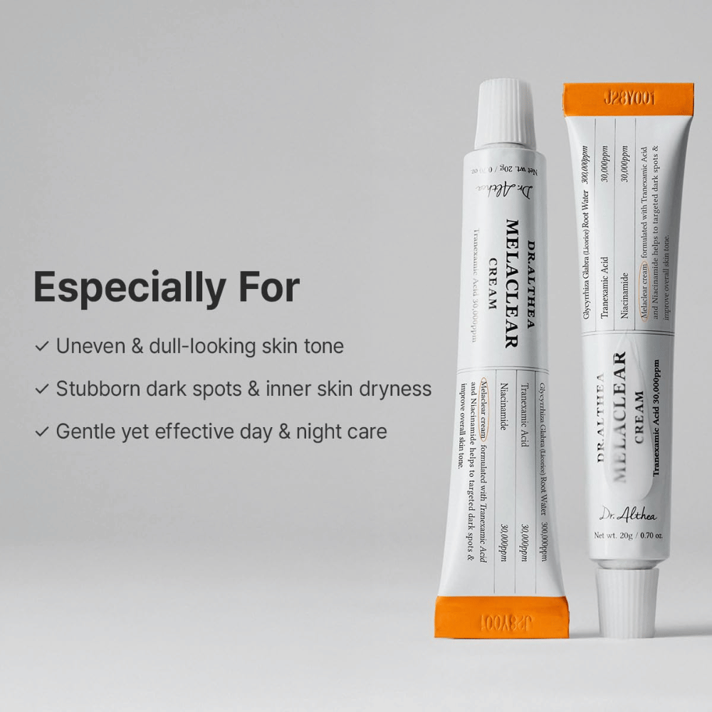 Dr. Althea Melaclear Cream for ujevn hudtone og mørke flekker