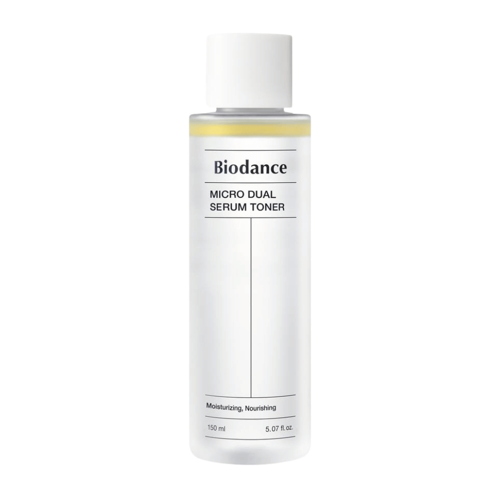 Biodance Micro Dual Serum Toner 150 ml – fuktighetsgivende og nærende koreansk toner med serum i to faser for styrket hudbarriere