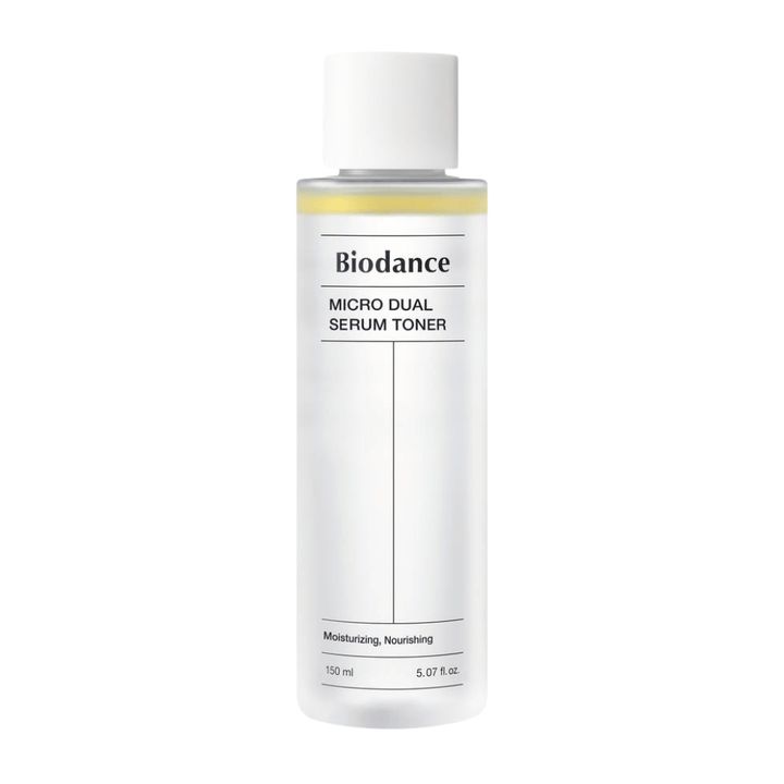 Biodance Micro Dual Serum Toner 150 ml – fuktighetsgivende og nærende koreansk toner med serum i to faser for styrket hudbarriere