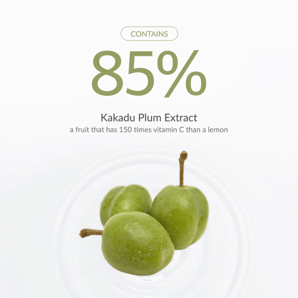 Dr. Althea Natural Radiance Essence med 85% Kakadu Plum Extract, rik på vitamin C for å gi glød, jevne ut hudtone og booste glød.