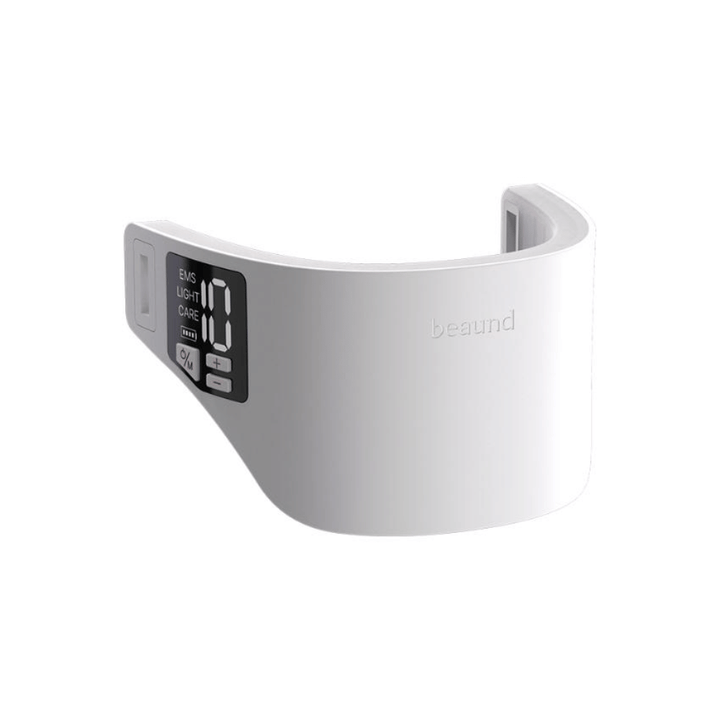 Produktbilde av Beaund Neckcera uten rem. Den ergonomisk utformede halsenheten er designet for å sitte komfortabelt rundt halsområdet under behandling.