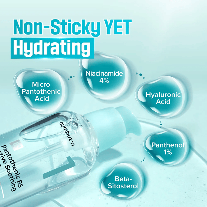 numbuzin No.1 Pantothenic B5 Serum med 4% niacinamid, 1% panthenol og hyaluronsyre – fuktighetsgivende og talgbalanserende serum mot kviser