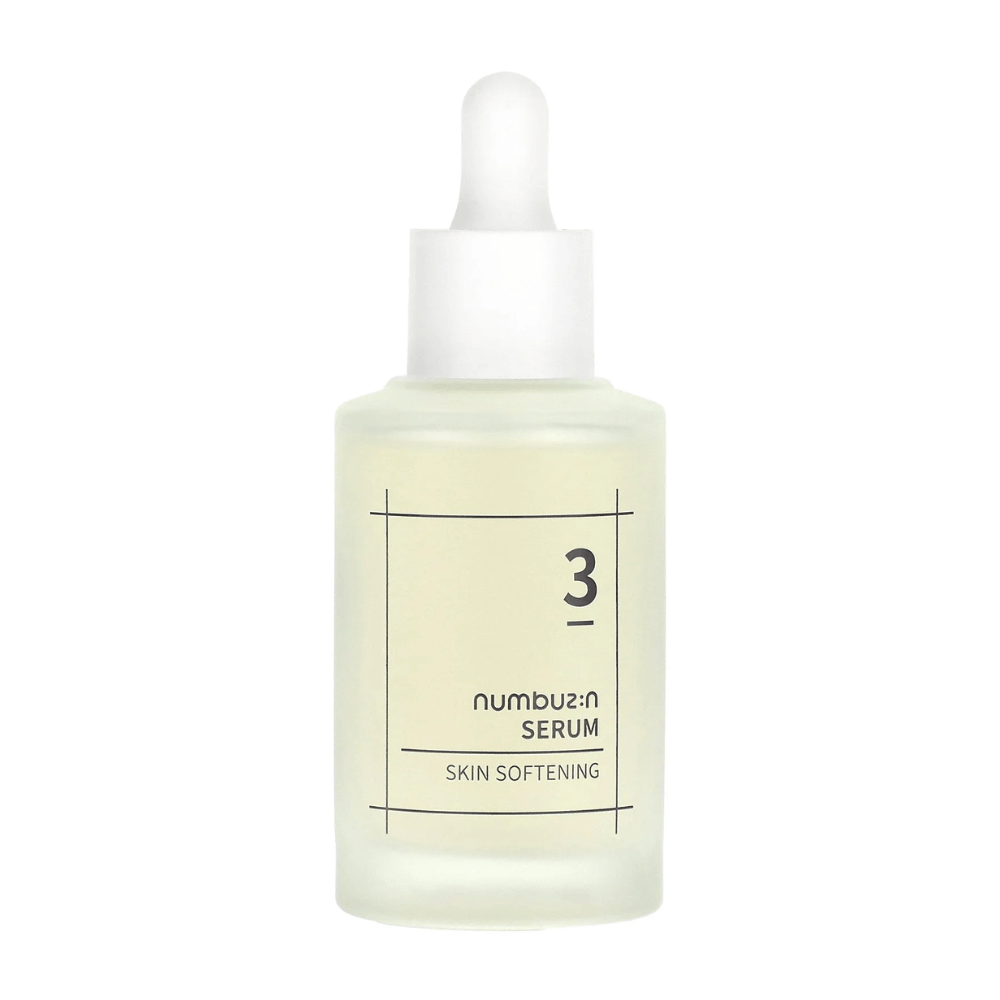 Flaske med numbus:in No.3 Serum, for mykgjøring av huden.