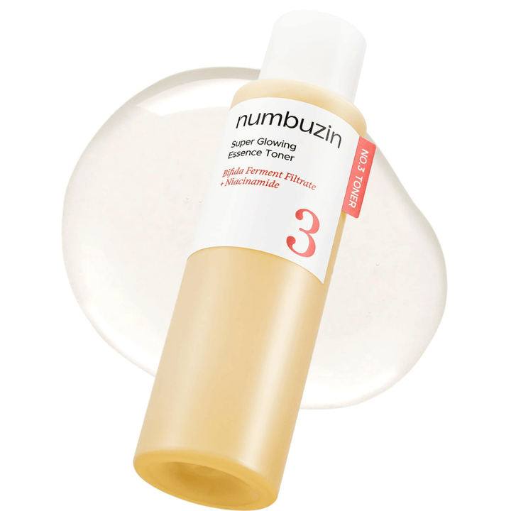 Produktbilde av Numbuzin No.3 Super Glowing Essence Toner med lett, klar formel som gir naturlig glød.