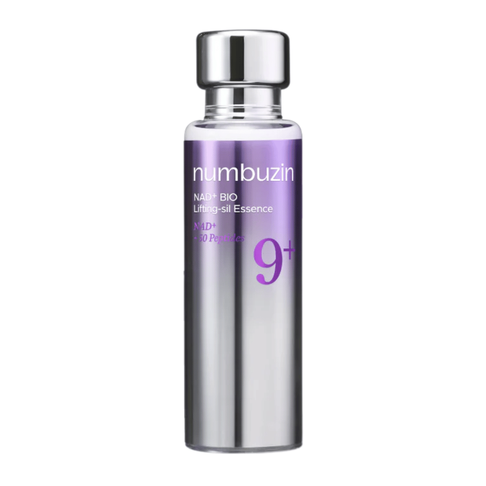 Numbuzin No.9 NAD+ Bio Lifting-sil Essence – koreansk lifting-essens som forbedrer hudens elastisitet og gir en jevnere, fyldigere hudtone.