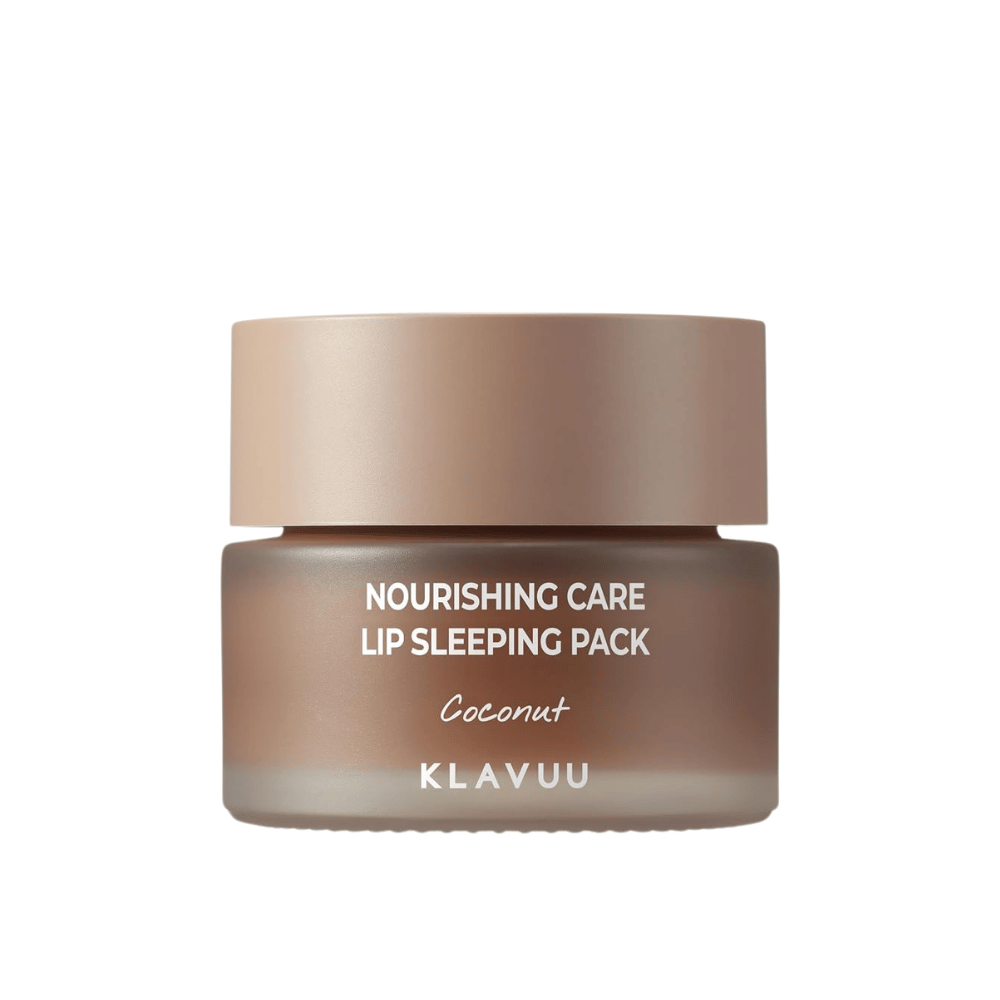 KLAVUU Nourishing Care Lip Sleeping Pack Coconut – nærende leppemaske med kokos som gir intensiv fukt og pleier tørre lepper om natten.