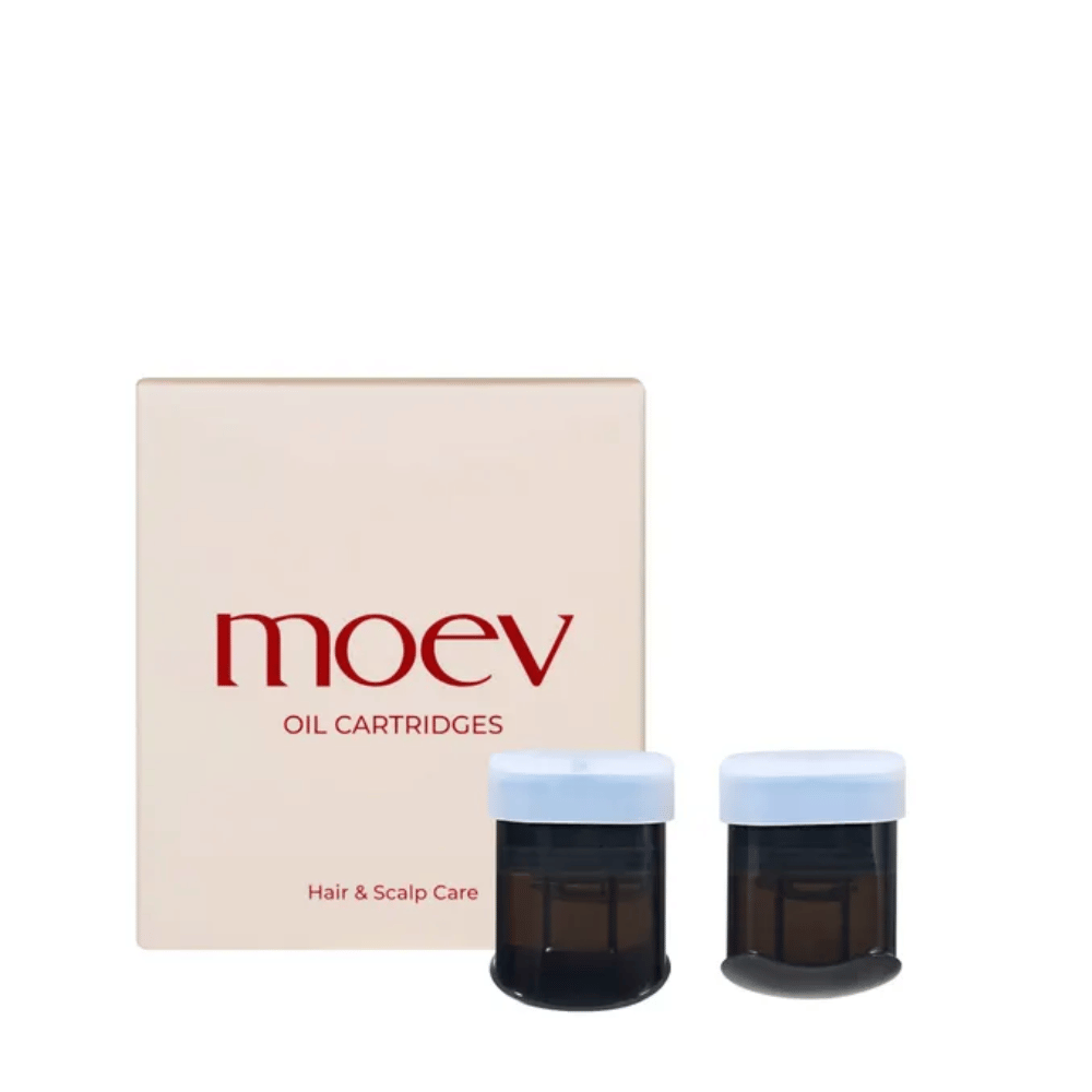 MOEV Oil Cartridges Set – refill-patroner for hår- og hodebunnspleie, beriket med naturlige oljer og aktive ingredienser.