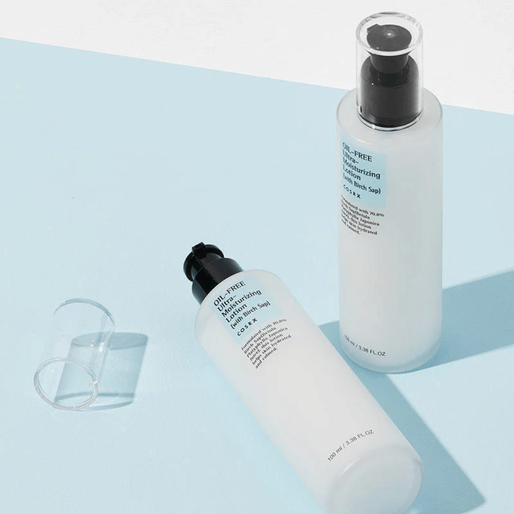 COSRX Oil-Free Ultra-Moisturizing Lotion with Birch Sap 100 ml lett oljefri ansiktslotion med bjørkesaft for fet og kombinert hud