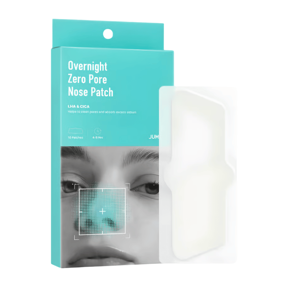 JUMISO Overnight Zero Pore Nose Patch Set – 10 poreplaster med LHA og CICA