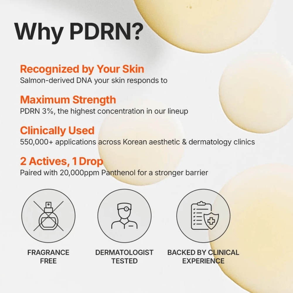 Genabelle PDRN 3% Hyper Boost Ampoule med 3 % PDRN og panthenol for hudbarrieren