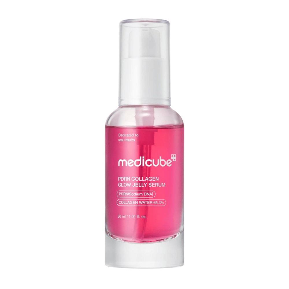 Medicube PDRN Collagen Glow Jelly Serum 30 ml i pumpeflaske for fuktighet, glød og forbedret hudelastisitet