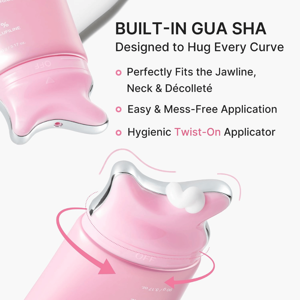 2. Medicube PDRN Collagen Gua Sha Neck Wrinkle Cream – innebygd gua sha-applikator for hals, kjevelinje og dekolletasje