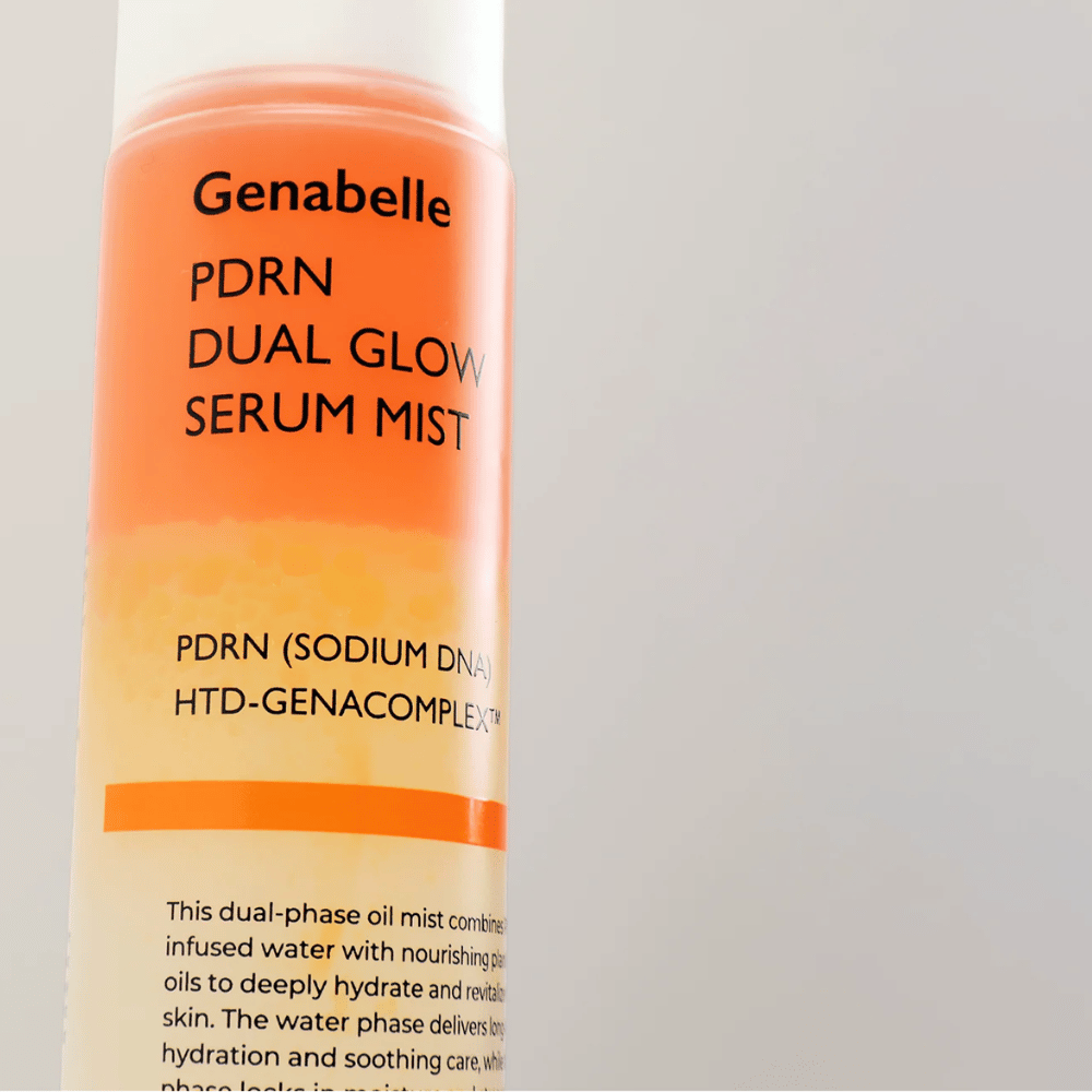 Genabelle PDRN Dual Glow Serum Mist med PDRN og HTD-GENACOMPLEX for fuktet hud