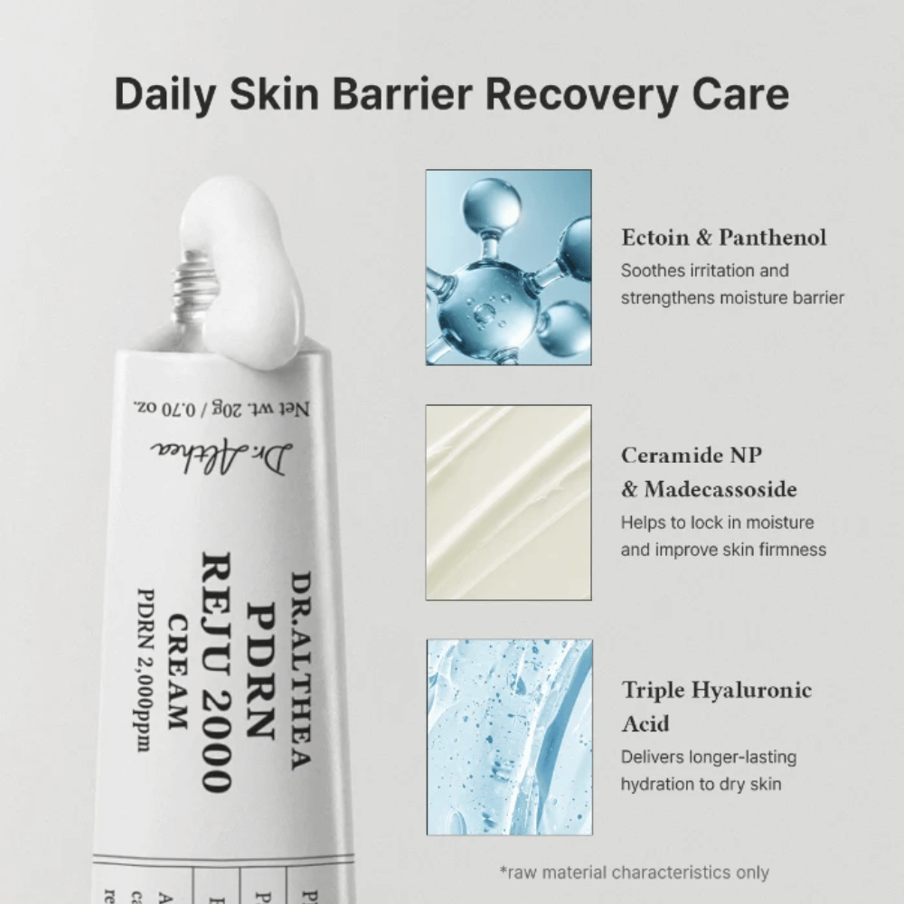 Dr. Althea PDRN Reju 2000 Cream med ectoin, panthenol, ceramider og hyaluronsyre