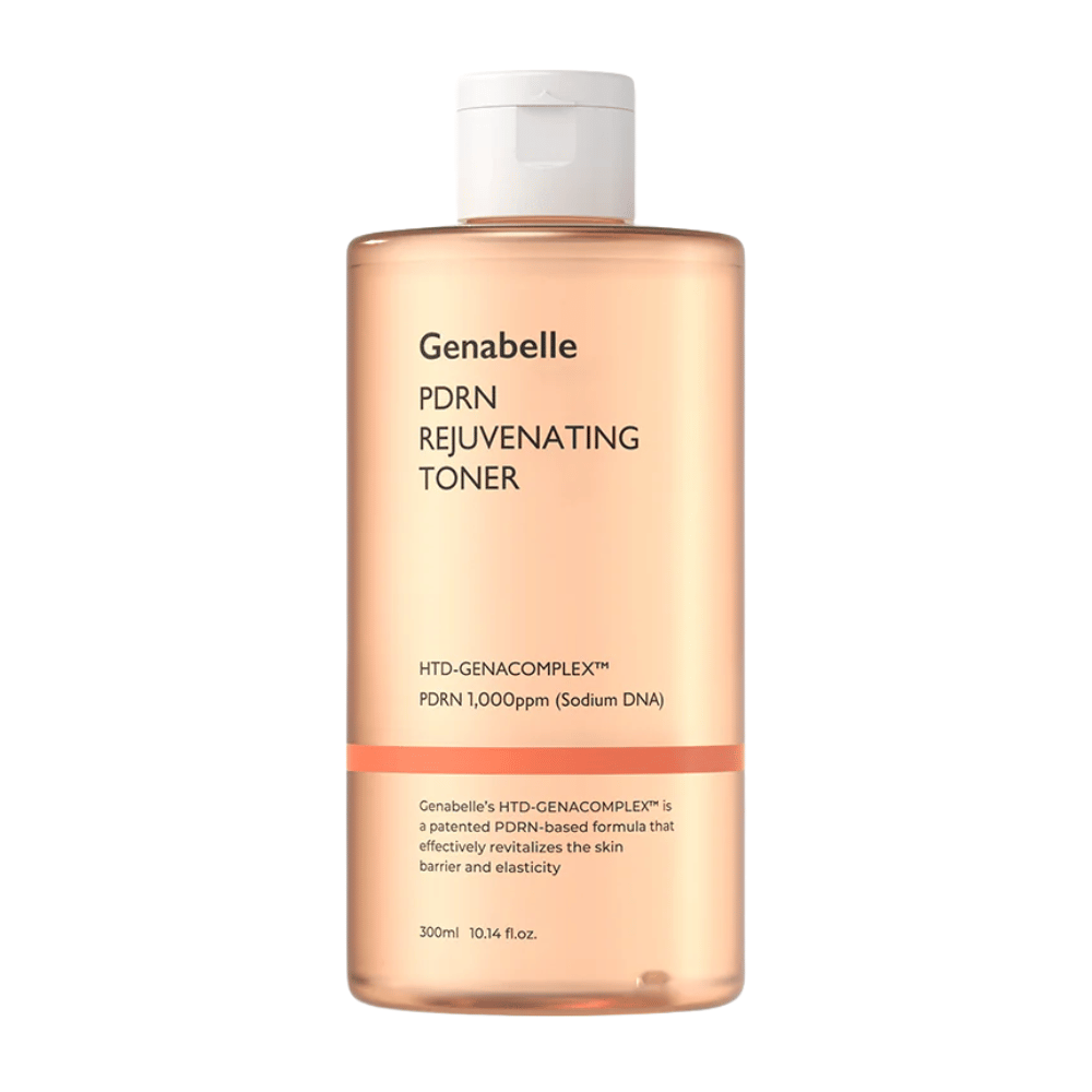 Genabelle PDRN Rejuvenating Toner 300 ml med PDRN og niacinamid for fuktet, myk og mer elastisk hud.