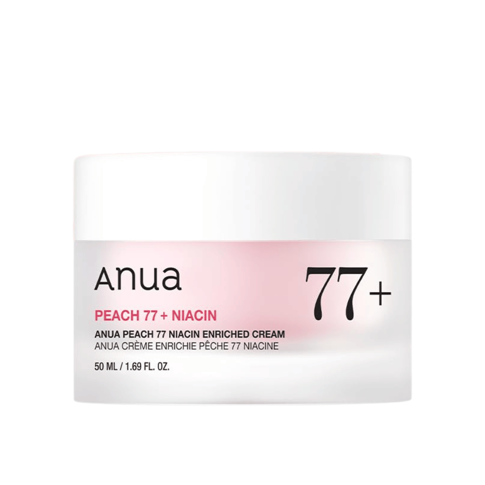 Produktbilde av Anua Peach 77% Niacin Enriched Cream 50 ml – glødgivende og fuktighetsgivende krem med niacinamid.