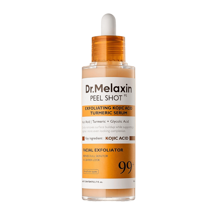 Dr Melaxin Peel Shot Kojic Acid Turmeric Serum 80 ml med peelingeffekt som renser huden i dybden og forbedrer hudens glød