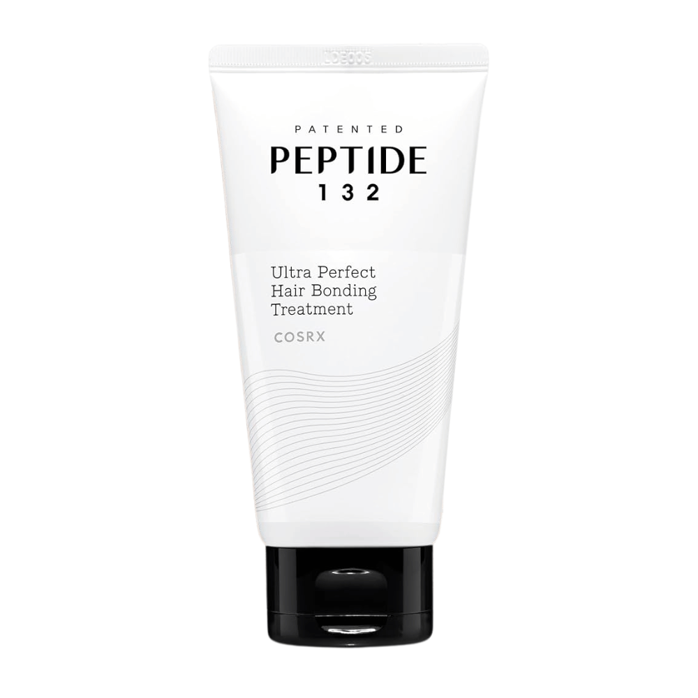Produktbilde av COSRX Peptide 132 Ultra Perfect Hair Bonding Treatment – reparerende hårmaske som styrker og fukter håret.