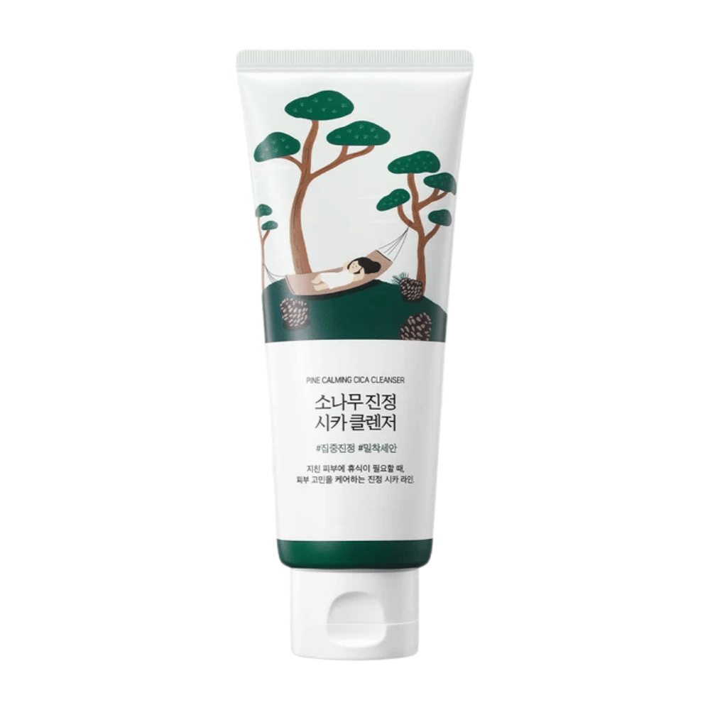 ROUND LAB Pine Calming Cica Cleanser – produktbilde av beroligende koreansk ansiktsrens