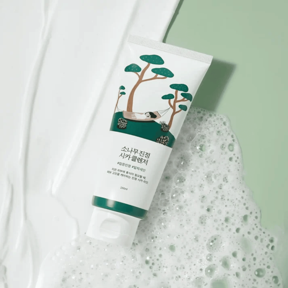 ROUND LAB Pine Calming Cica Cleanser – skummende rens for ren og frisk hud
