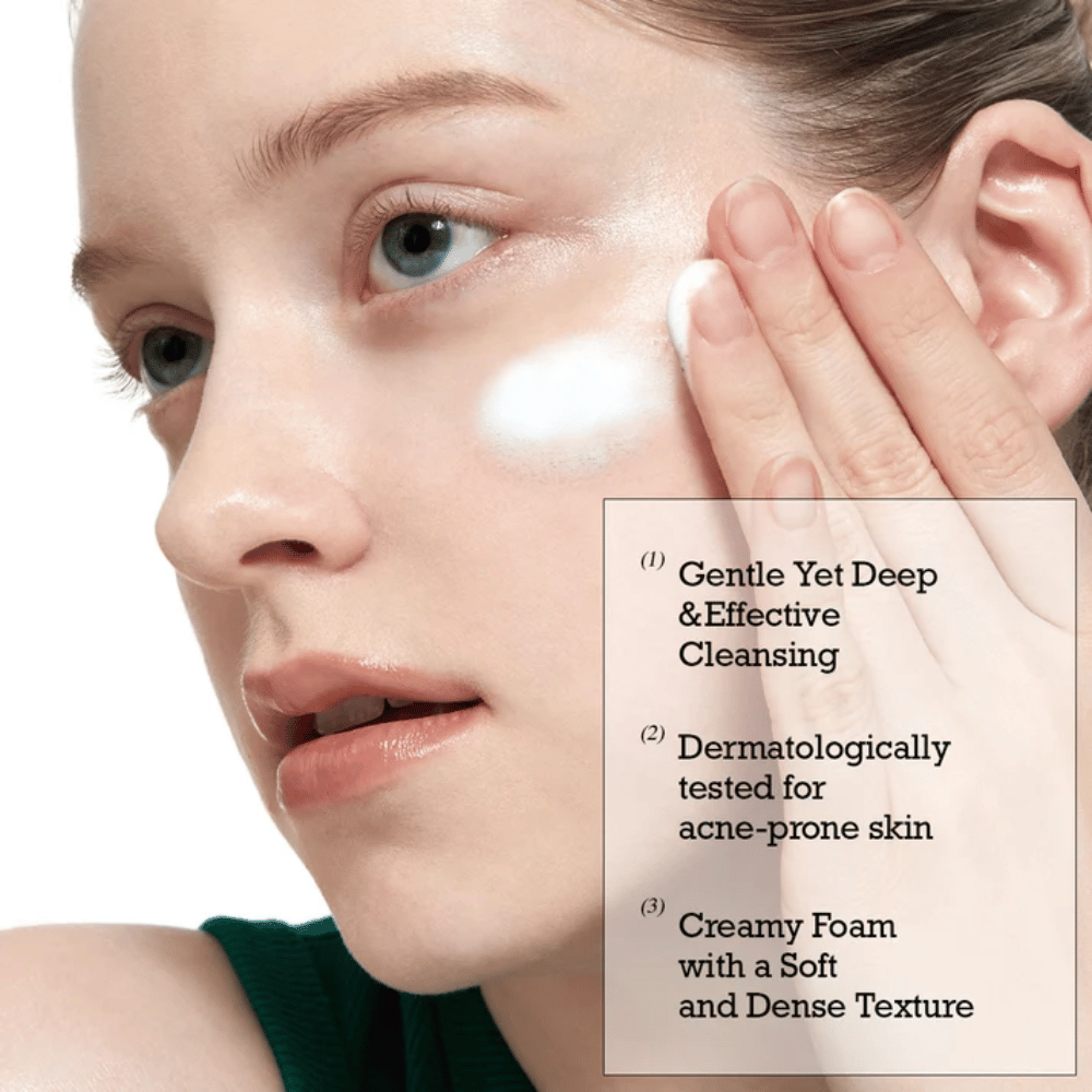 ROUND LAB Pine Calming Cica Cleanser – skånsom dyprens med kremet og mykt skum