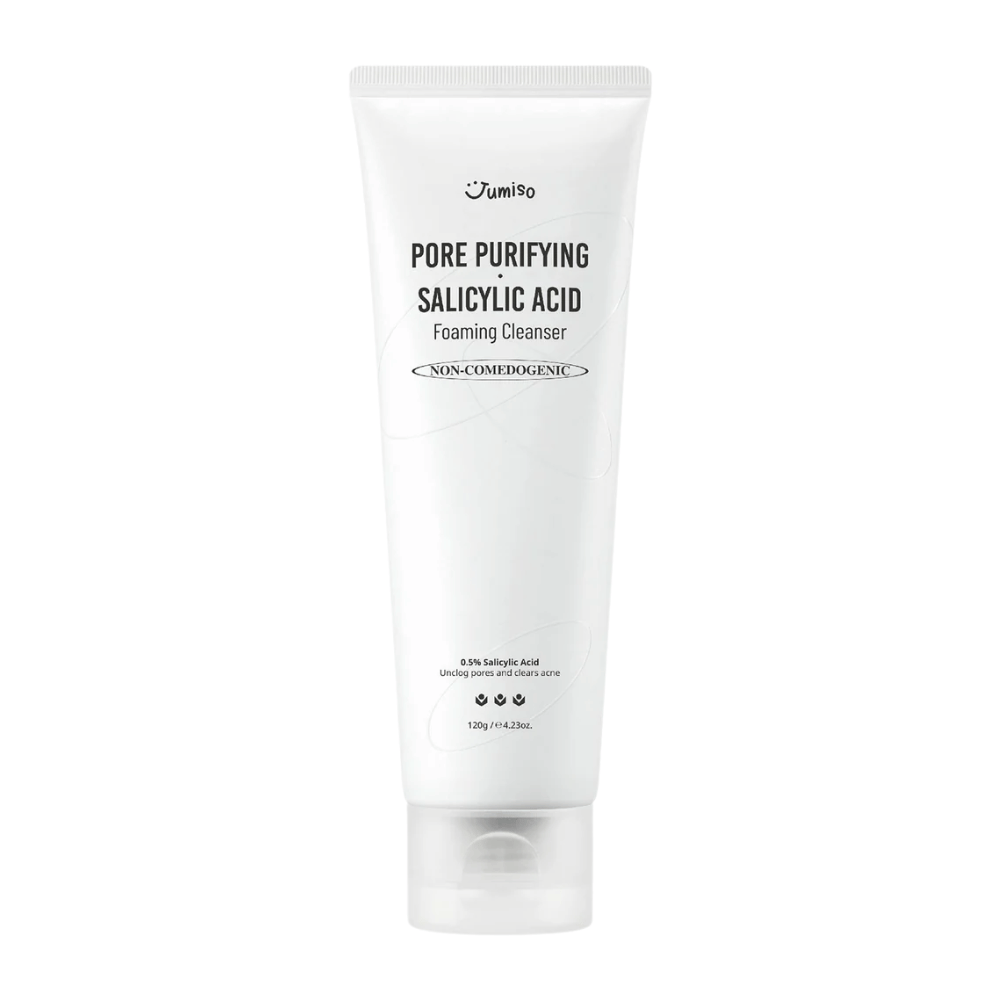 Jumiso Pore Purifying Salicylic Acid Foaming Cleanser 120g – ikke-komedogen ansiktsrens med 0.5% salisylsyre for akneutsatt og fet hud