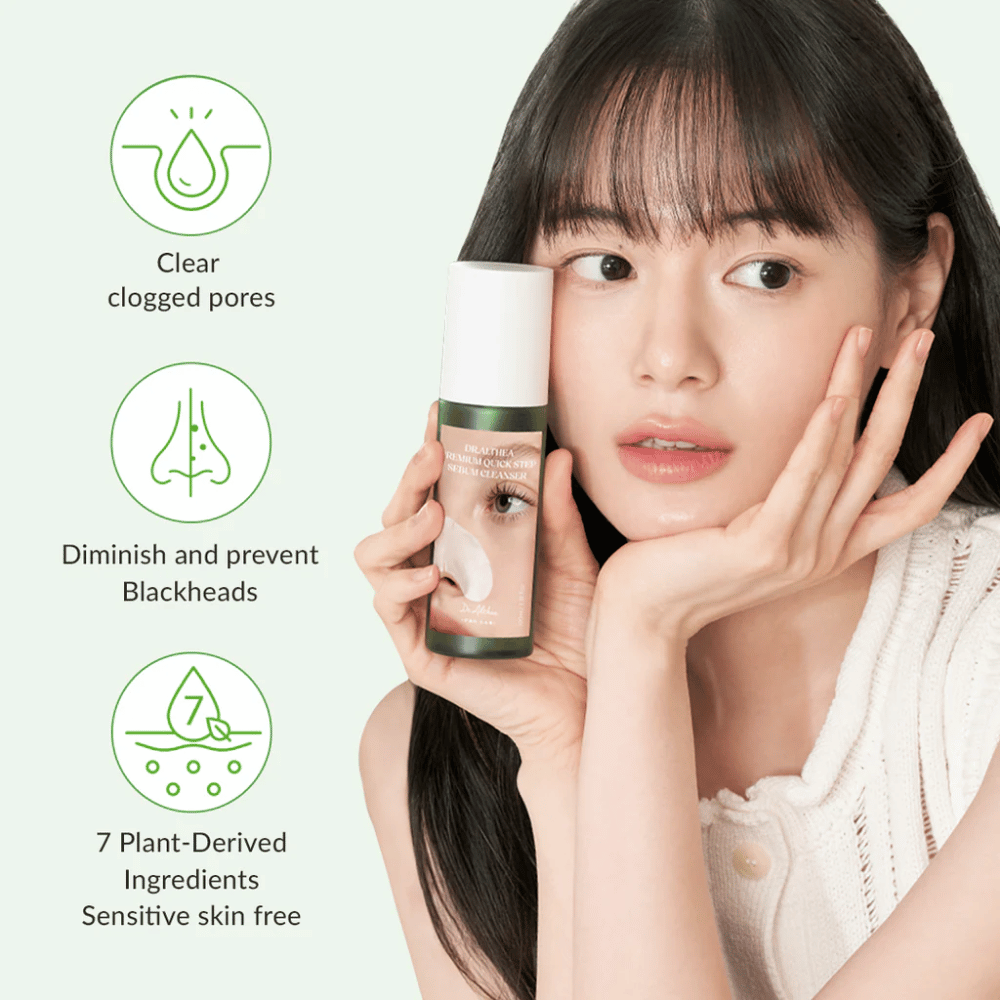 Dr. Althea Premium Quick Step Sebum Cleanser – skånsom ansiktsrens som hjelper til med å rense tette porer, redusere hudormer og passe for sensitiv hud.