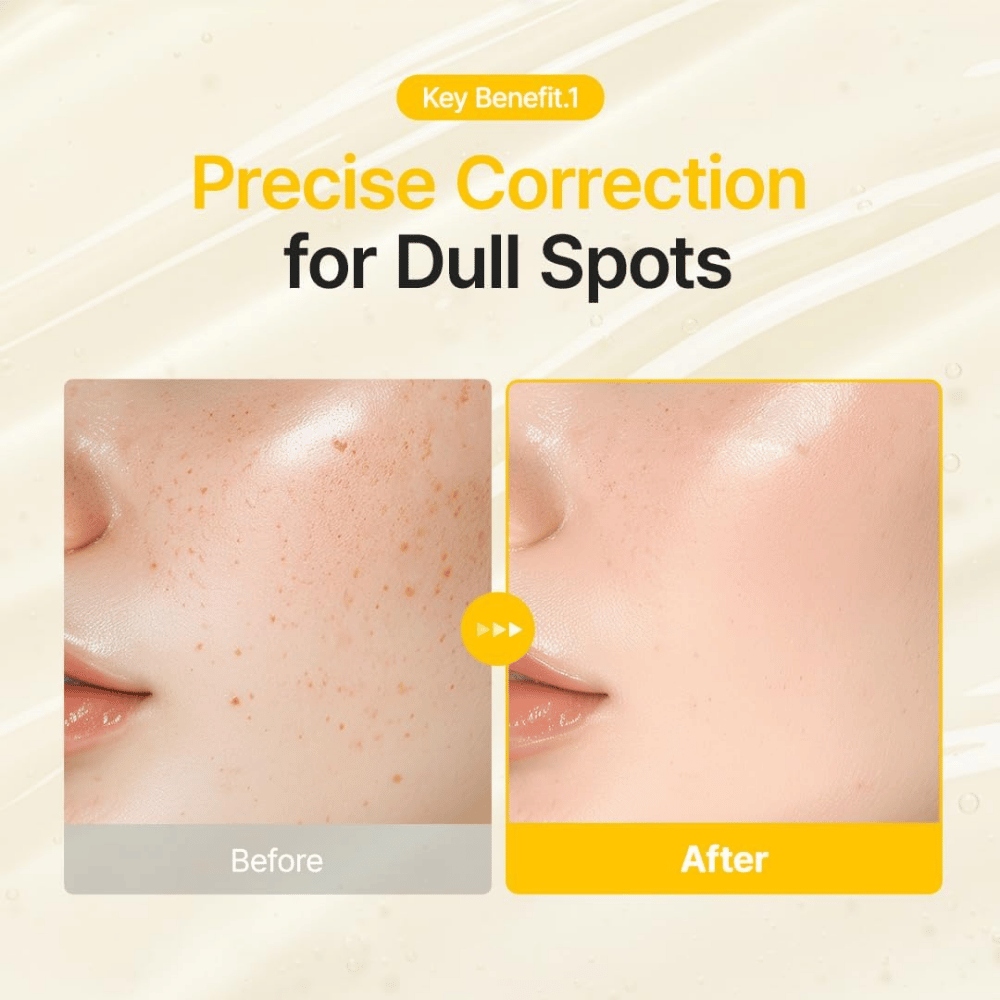 Purito SEOUL Pure Vitamin C Serum bidrar til å forbedre synligheten av pigmentflekker og ujevn hudtone for et jevnere utseende.
