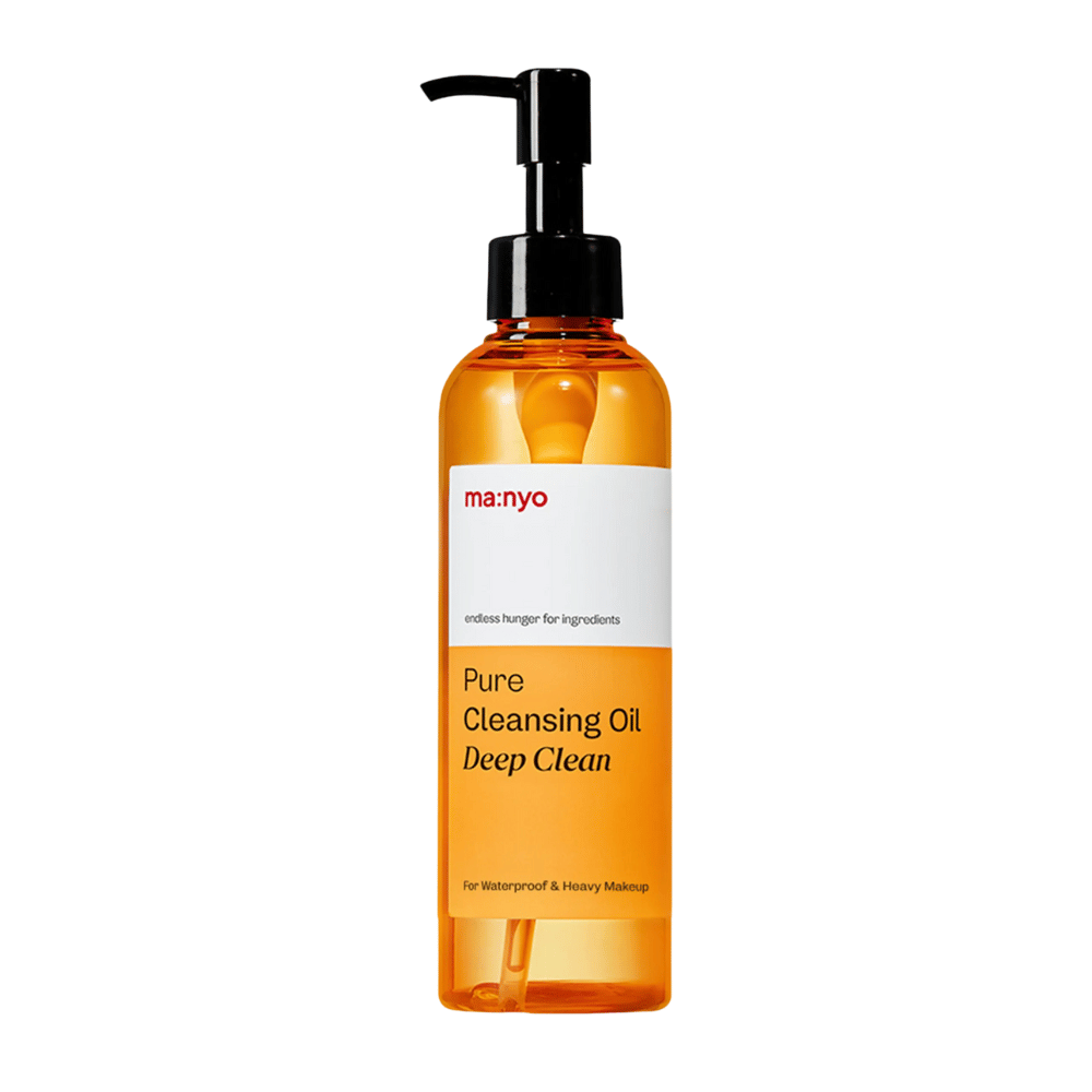 ma:nyo Pure Cleansing Oil Deep Clean produktbilde – koreansk renseolje utviklet for å fjerne solbeskyttelse, sminke og overflødig talg.