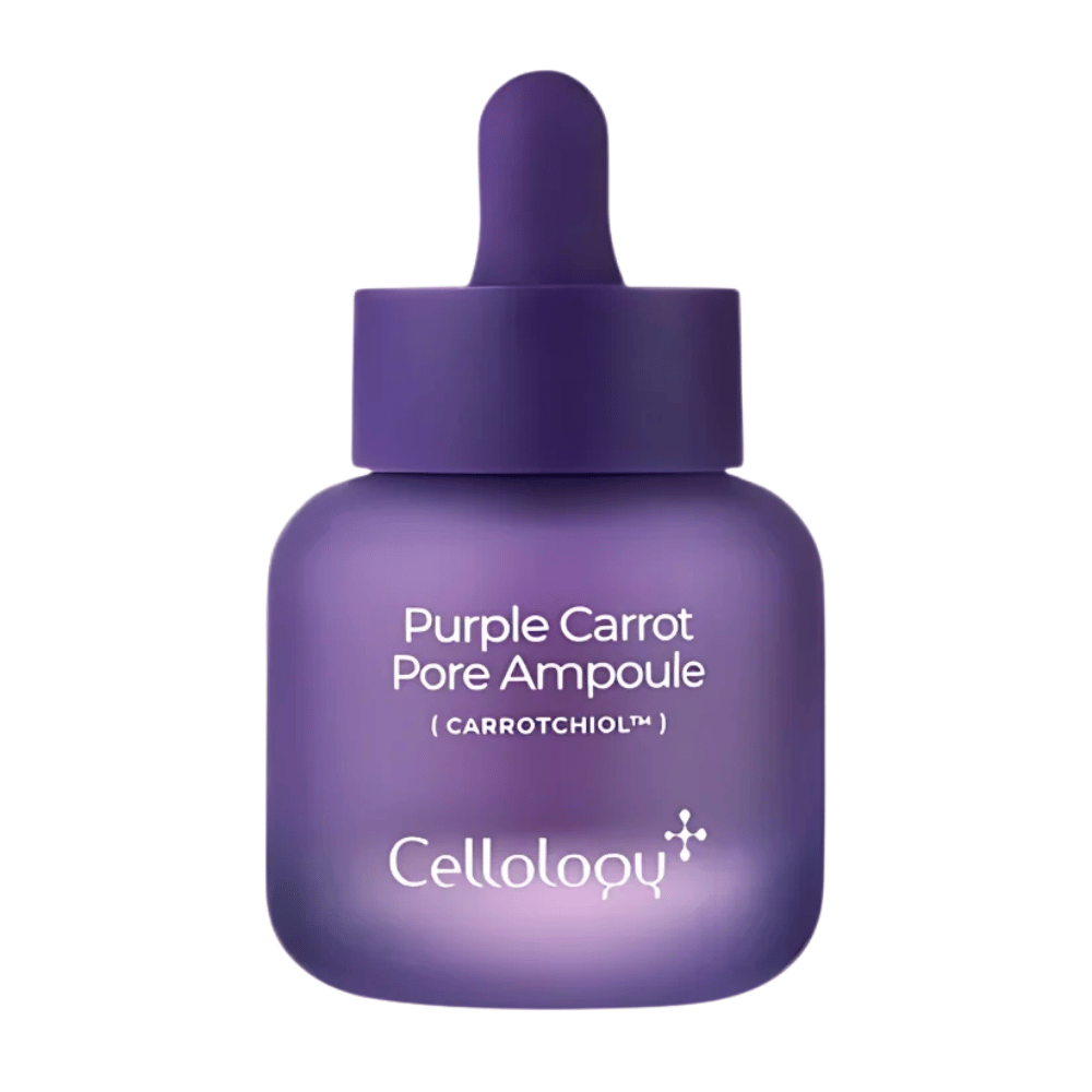 Cellology Purple Carrot Pore Ampoule med Carrotchiol – koreansk ampulle for porepleie og jevnere hudtekstur.