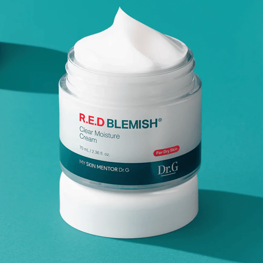 Dr.G R.E.D Blemish Clear Moisture Cream – rik fuktighetsgivende krem utviklet for tørr og fuktfattig hud.