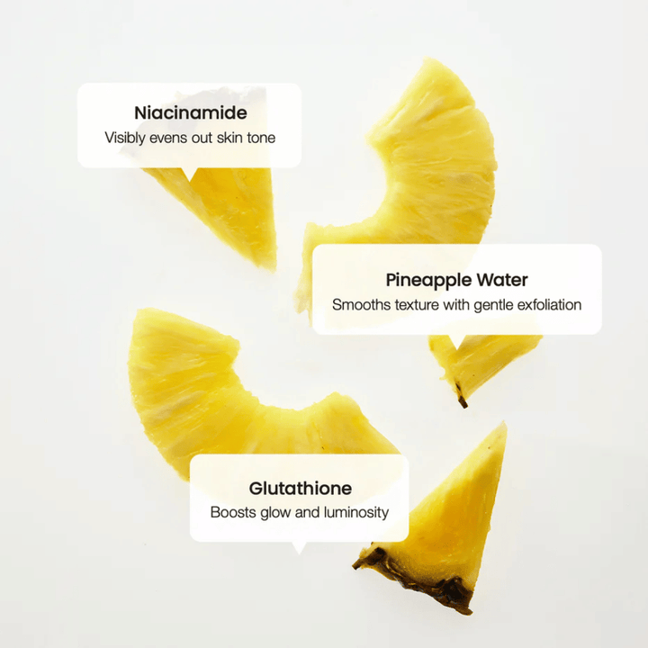 Biodance Radiant Vita Niacinamide Cream ingredienser – niacinamide, ananasvann og glutathione for jevn hudtone og økt glød