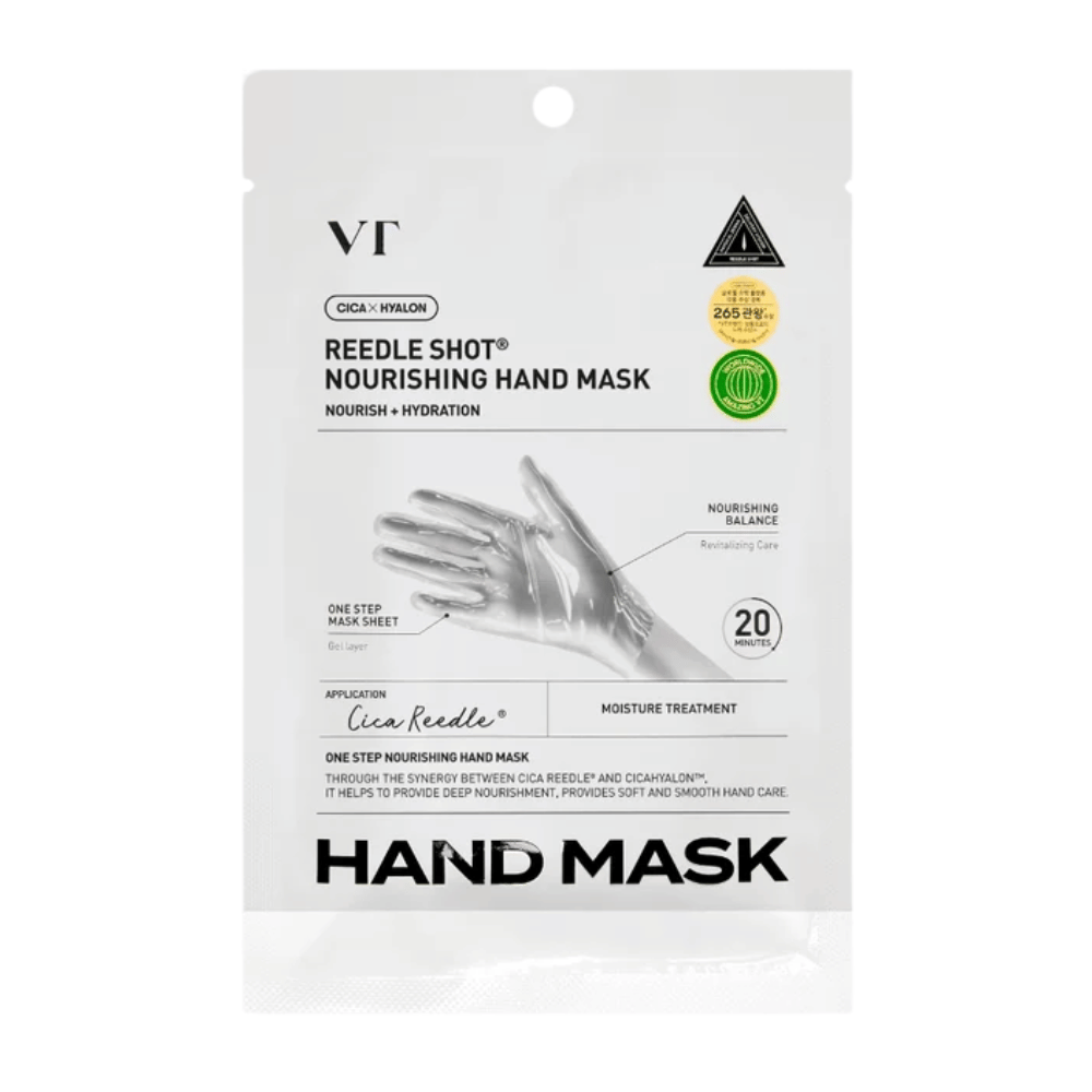 VT Cosmetics Reedle Shot Nourishing Hand Mask med CICA Reedle og hyaluronsyre for intensiv håndpleie