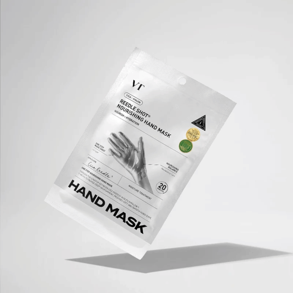 VT Cosmetics Reedle Shot Nourishing Hand Mask pleiende håndmaske som mykgjør og fukter huden