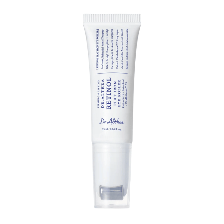 Dr. Althea Retinol Flat Iron Eye Roller – Øyeserum med retinol og rulle-applikator som reduserer rynker, mørke ringer og trøtt hud.
