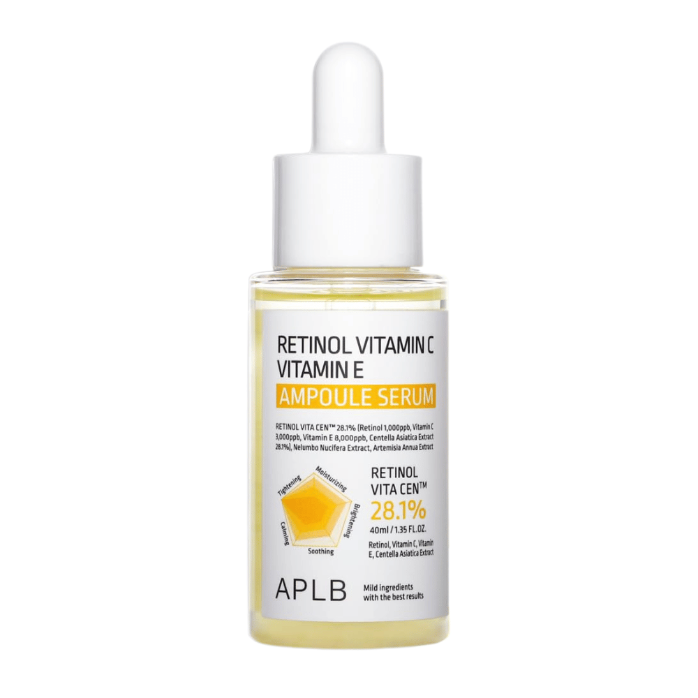 APLB Retinol Vitamin C Vitamin E Ampoule Serum 40 ml produktbilde mot hvit bakgrunn