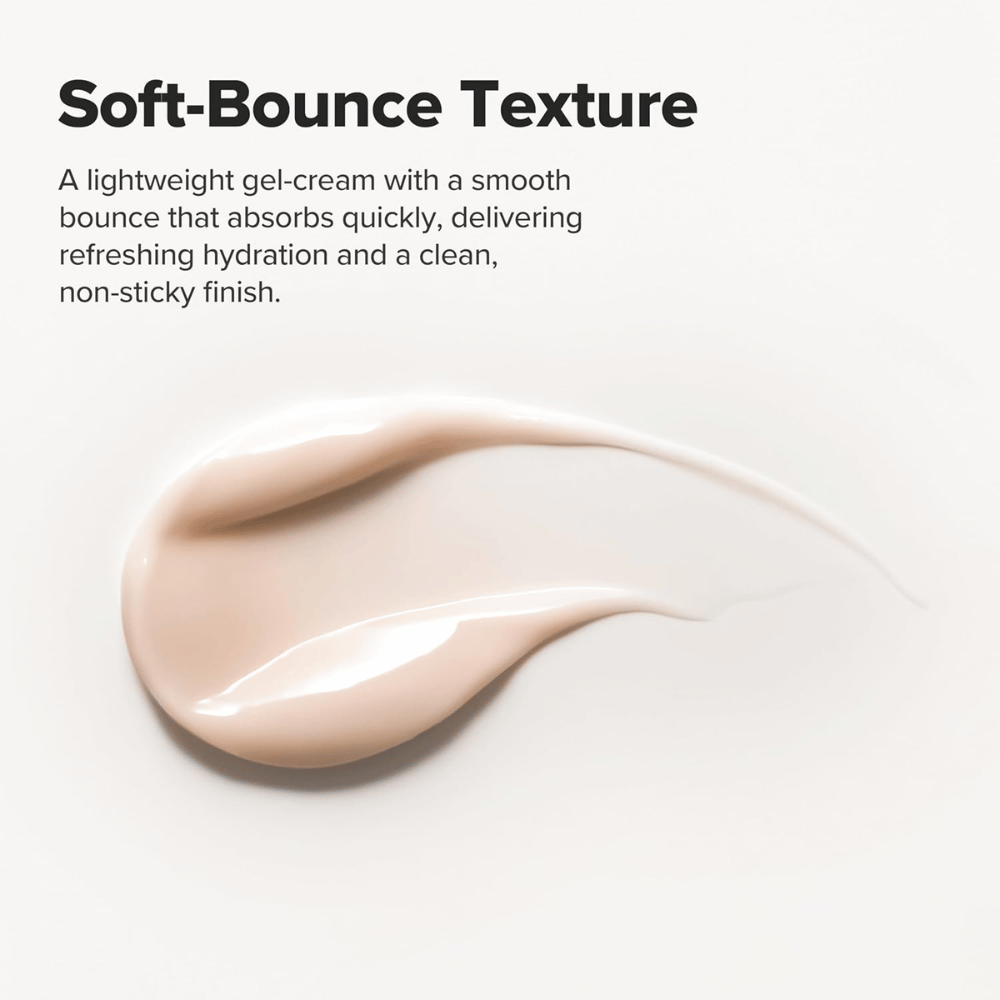 Beauty of Joseon Revive Firming Moisturizer kremet gel-tekstur som absorberes raskt og gir fuktet hud med naturlig glød.