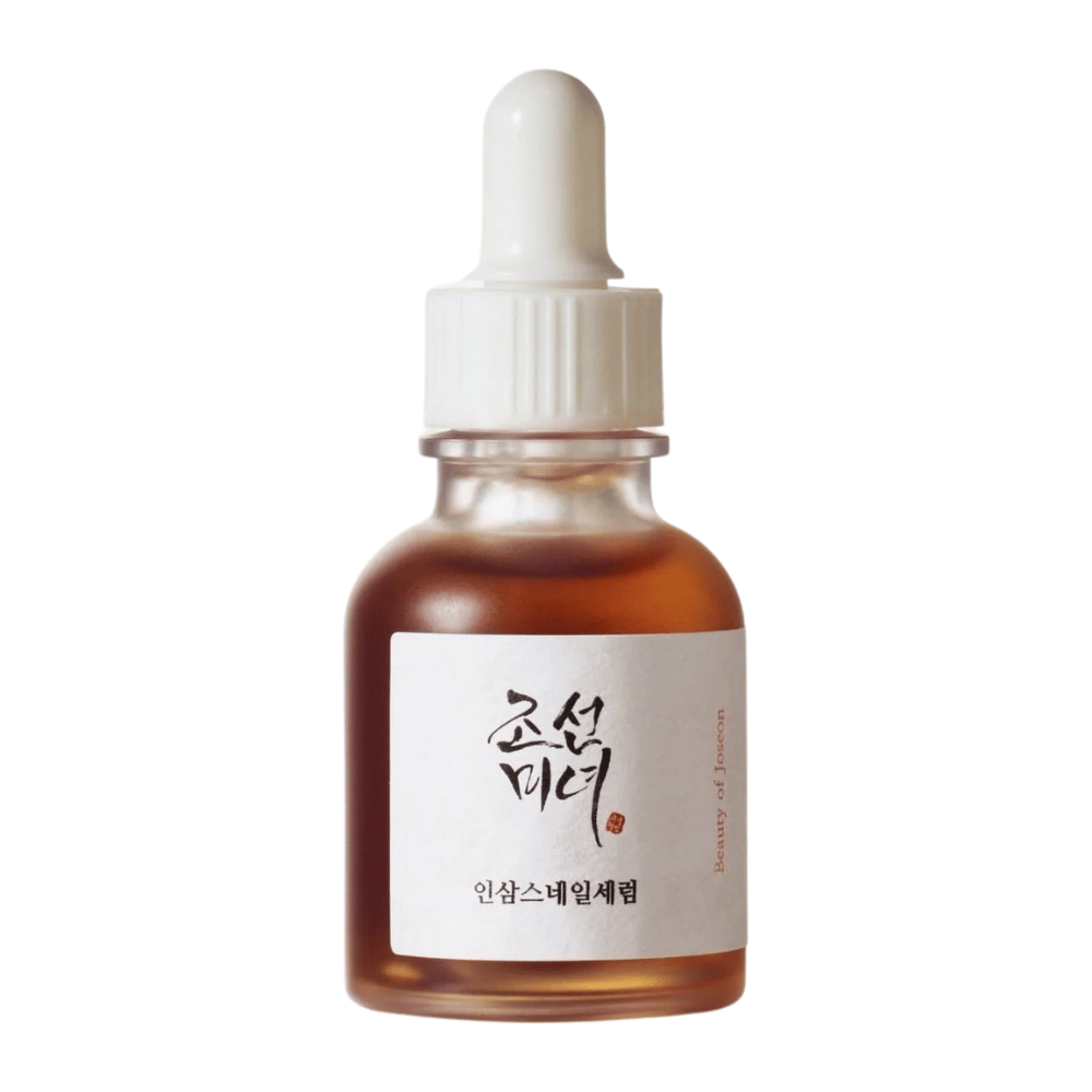 Beauty of Joseon Revive Serum Ginseng + Snail Mucin i pipetteflaske – koreansk hudpleie som styrker hudbarrieren og reduserer fine linjer.