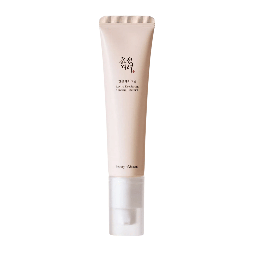 Beauty of Joseon Revive Eye Serum Ginseng + Retinal i beige tube – koreansk øyeserum som reduserer fine linjer og styrker huden rundt øynene.