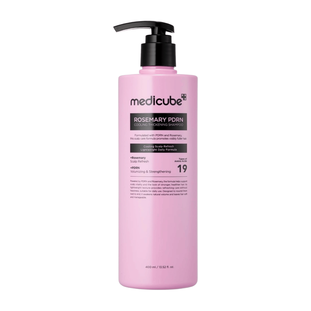 Medicube Rosemary PDRN Cooling Thickening Shampoo i 400 ml pumpeflaske for daglig hodebunns- og hårpleie
