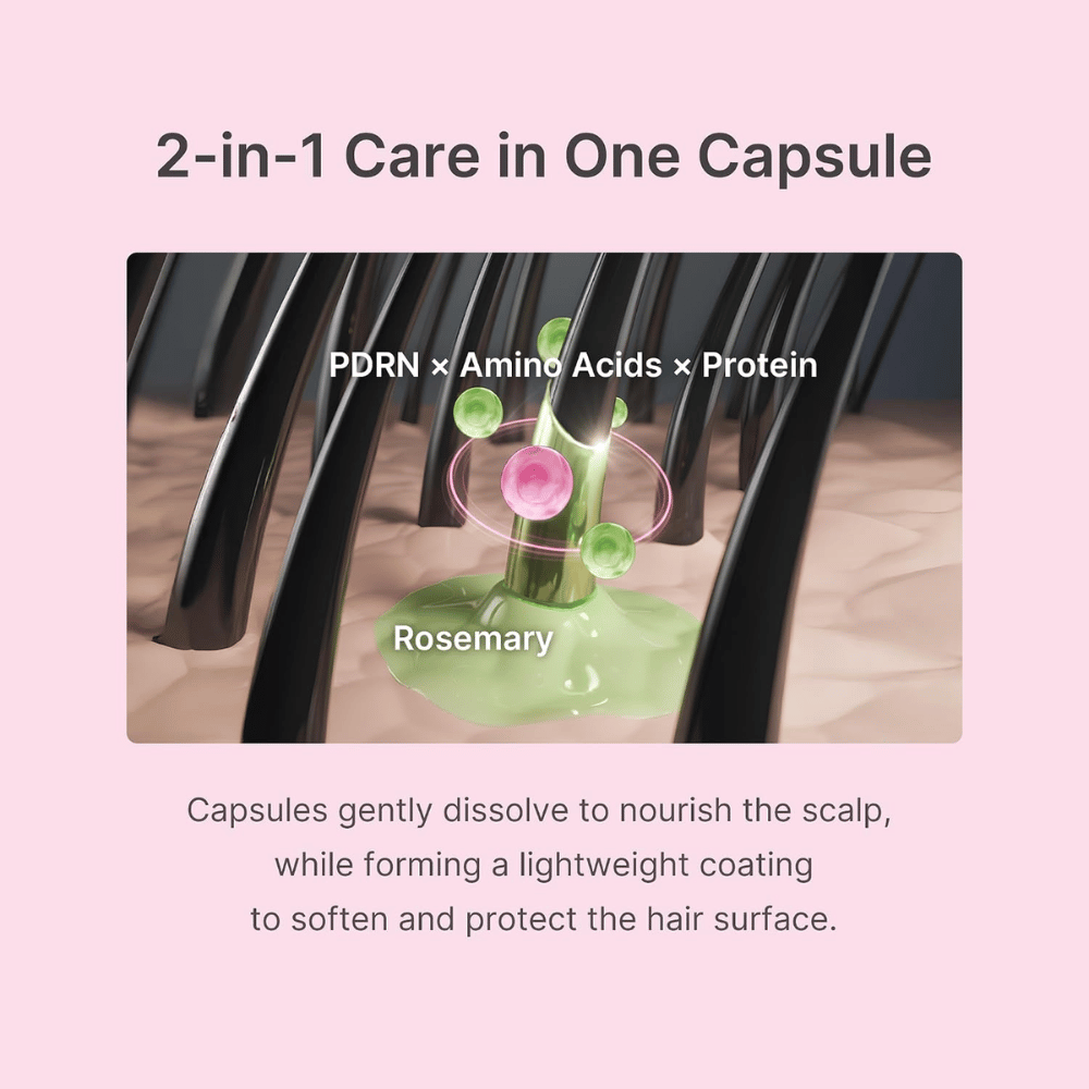 Medicube Rosemary PDRN Hair & Scalp Conditioner med rosmarin, PDRN og 19 aminosyrer som pleier hår og hodebunn