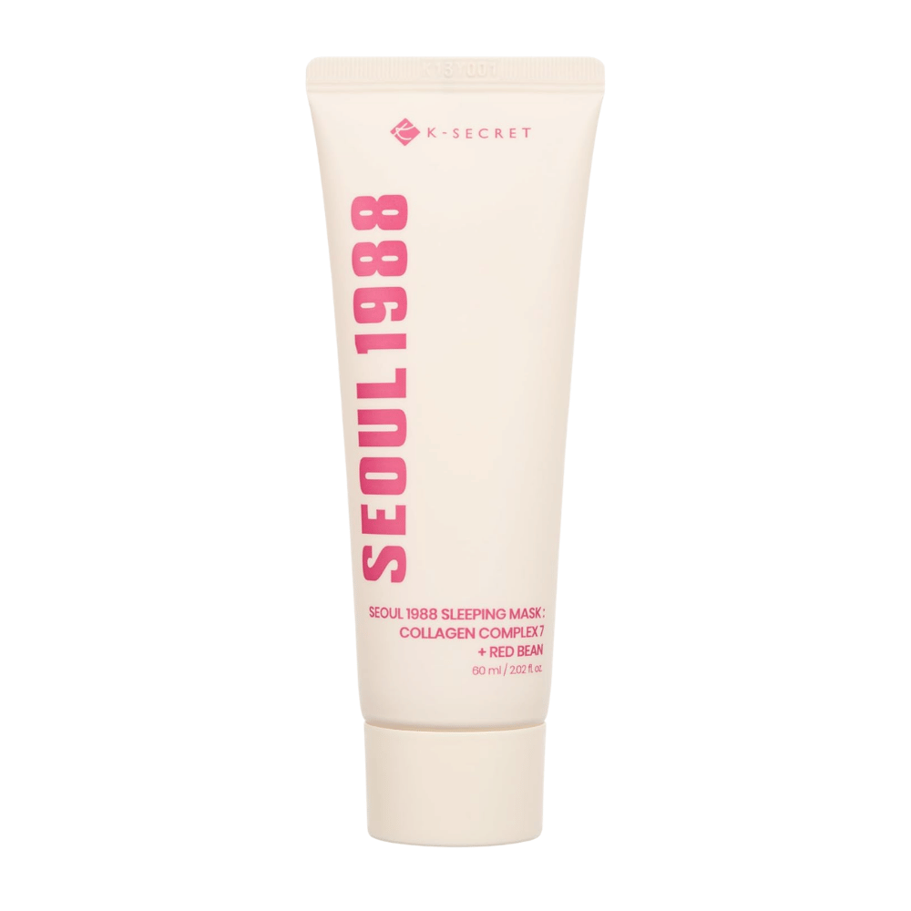 K-SECRET SEOUL 1988 Sleeping Mask Collagen Complex 7 + Red Bean 60 ml – fuktgivende nattmaske med kollagen og ekstrakt av røde bønner.