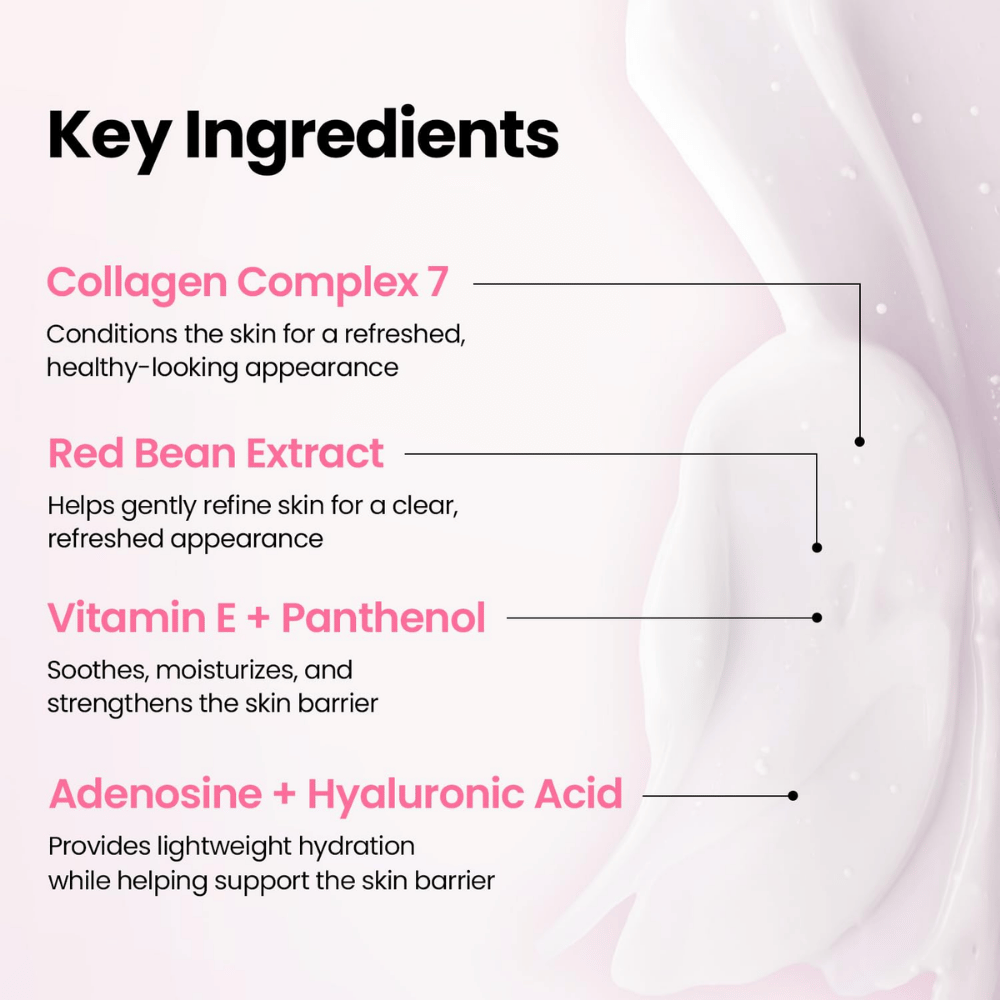 K-SECRET SEOUL 1988 Sleeping Mask – inneholder Collagen Complex 7, ekstrakt av røde bønner, vitamin E, panthenol, adenosin og hyaluronsyre.