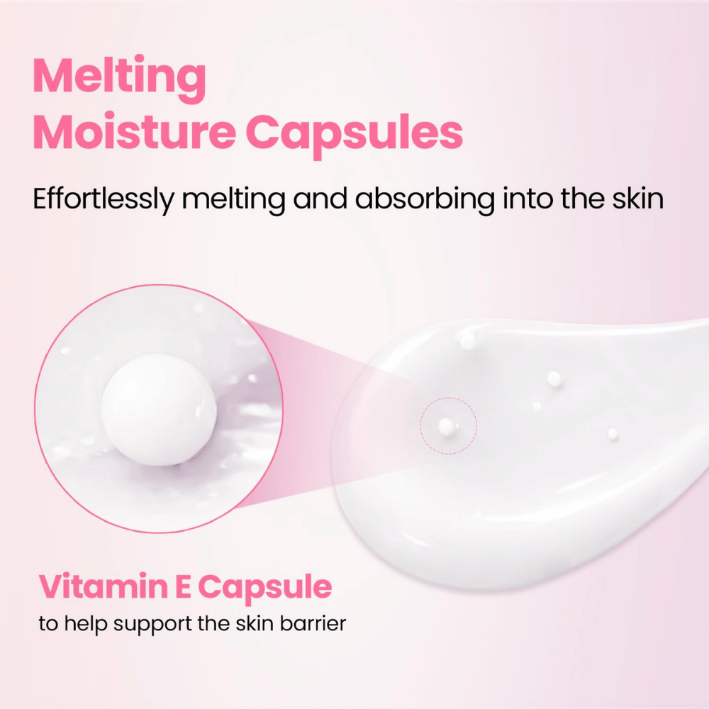 K-SECRET SEOUL 1988 Sleeping Mask – kremet konsistens med smeltende fuktkapsler og vitamin E som bidrar til å støtte hudbarrieren.