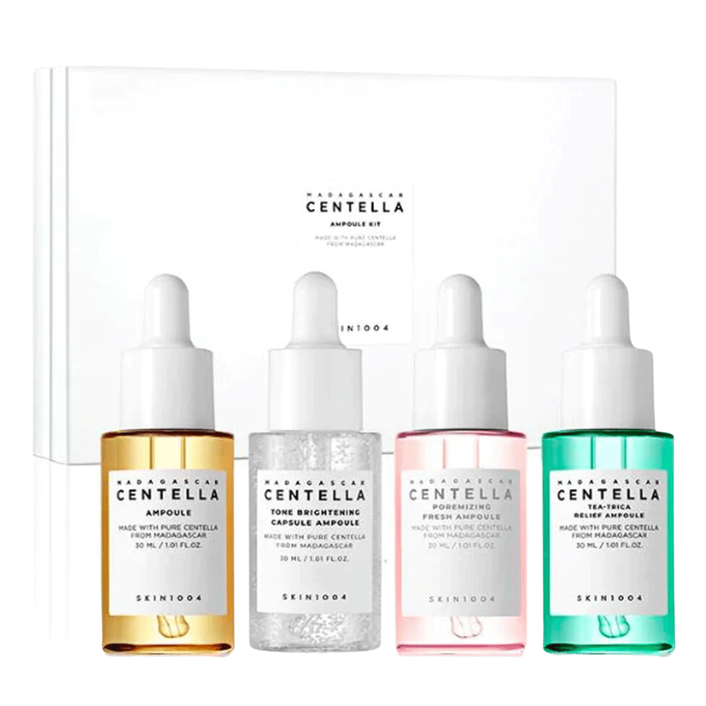 SKIN1004s Madagascar Centella Ampule Kit for fuktighet av huden.