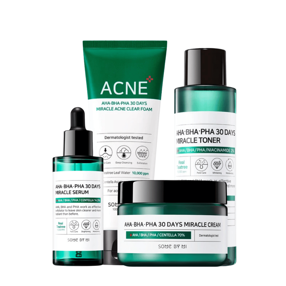 SOME BY MI Acne Treatment Starter Kit med hyaluronsyre.