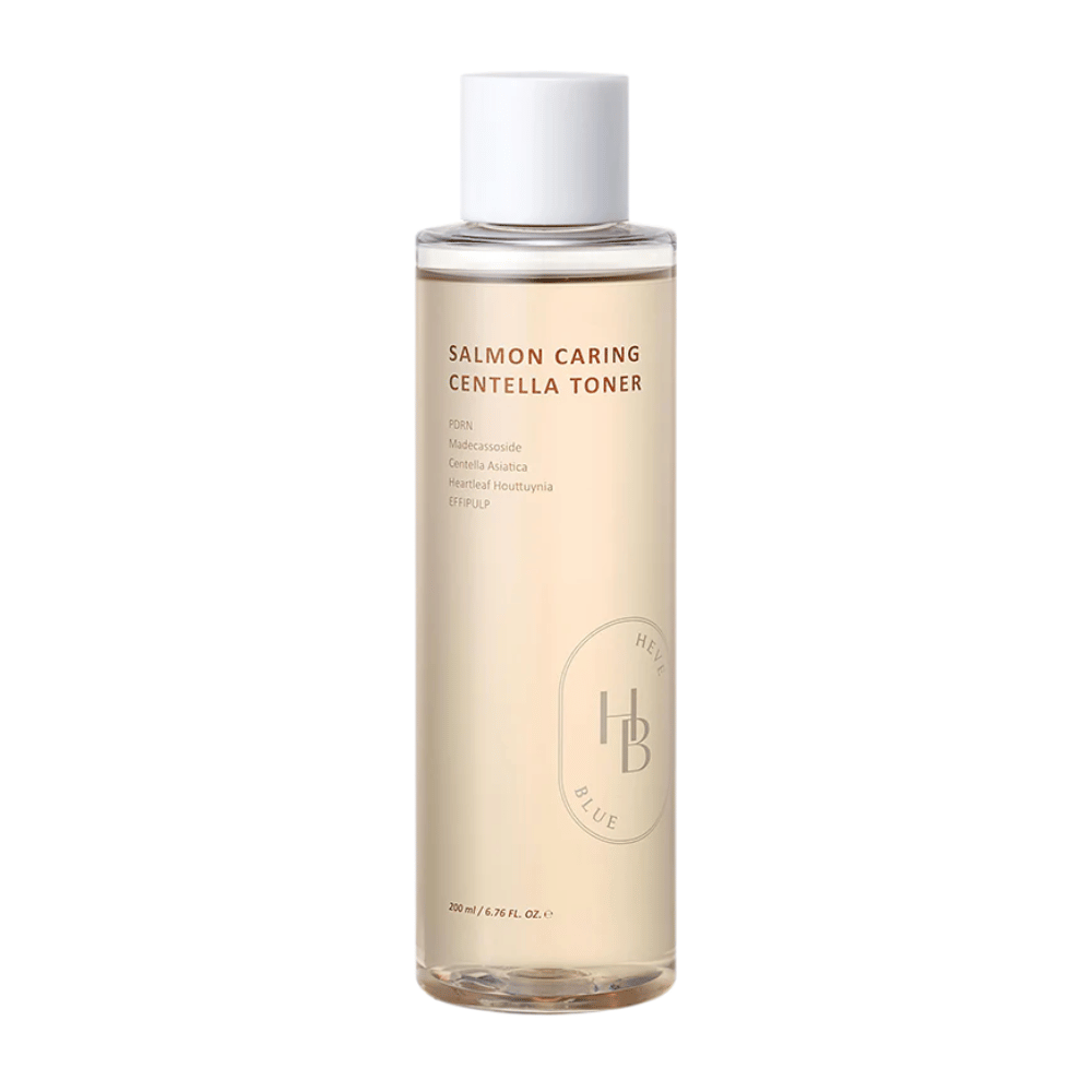 Salmon Caring Centella Toner produktbilde – koreansk toner med PDRN og centella som fukter i dybden, styrker hudbarrieren og forbereder huden for etterfølgende hudpleie.