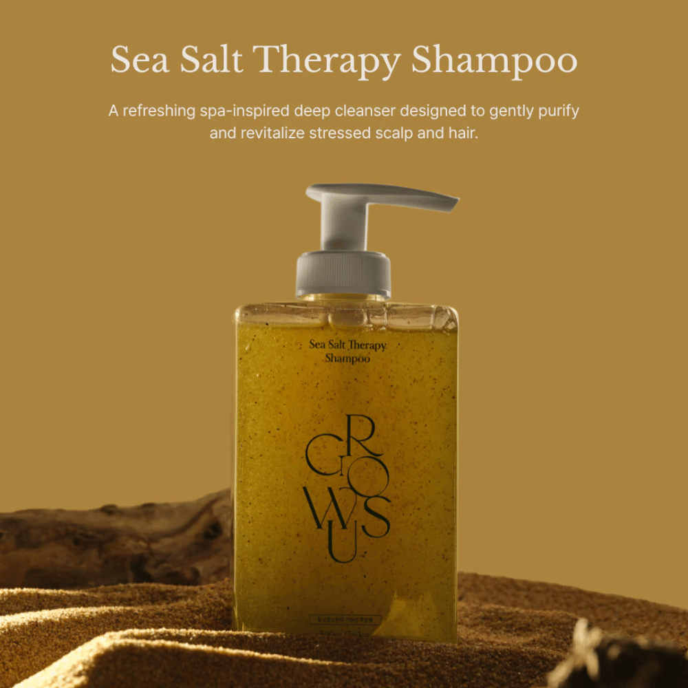 GROWUS Sea Salt Therapy Shampoo – dyprensende sjampo for stresset hodebunn og fett hår