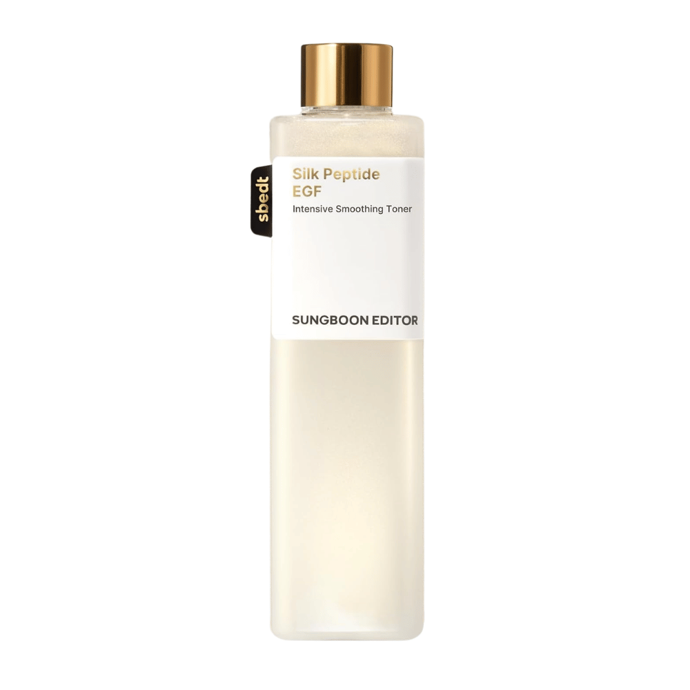 1. SUNGBOON EDITOR Silk Peptide EGF Intensive Smoothing Toner – produktbilde av toner